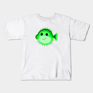 Green sea animal fish art Kids T-Shirt